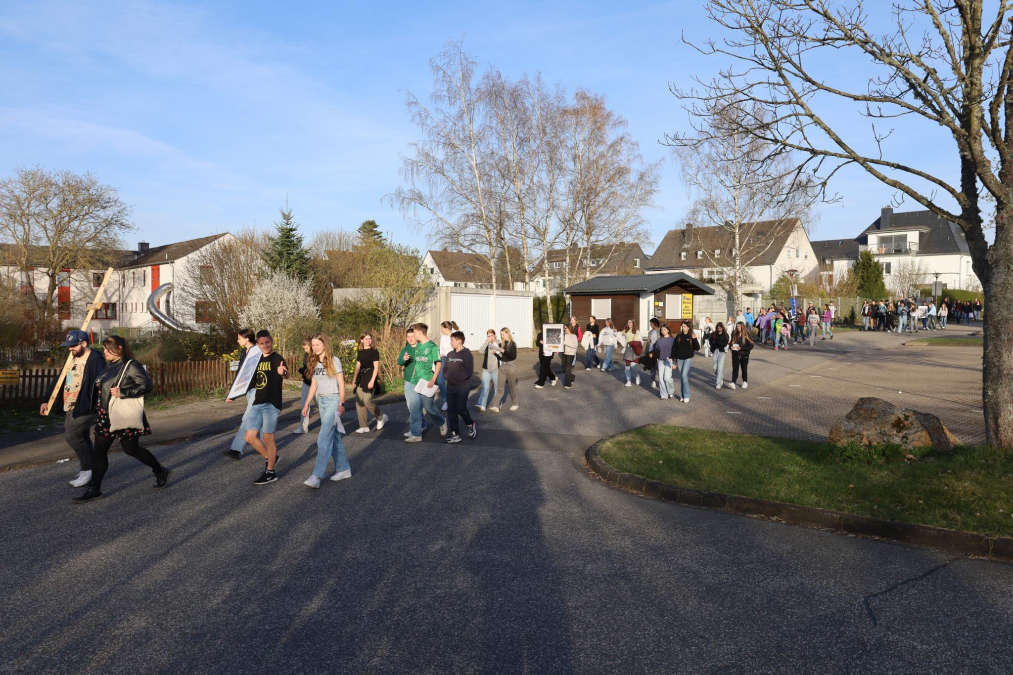 Der Weg führte durch die Stadt Simmern (c) Claudia Jörg Der Weg führte durch die Stadt Simmern