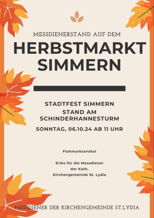 Herbstmarkt-Messdienderstand